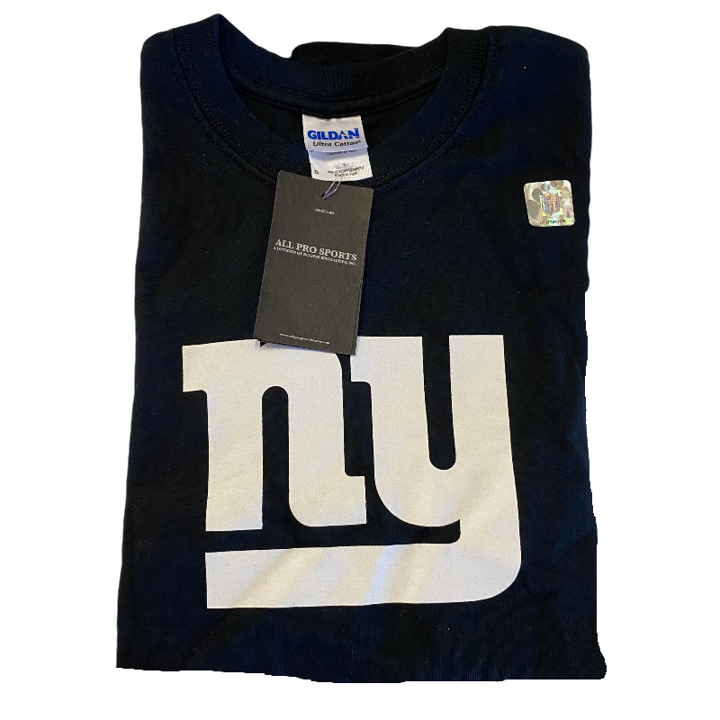 Officially Gear Nfl New York Giants Black Volt Performance Black T-Shirt