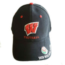 2020 Rose Bowl Wisconsin Badgers Black Fitted Hat - LA REED FAN SHOP