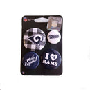 Los Angeles Rams 4 Pack of Pins - LA REED FAN SHOP