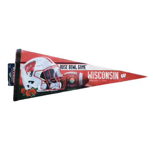 2020 Rose Bowl Wisconsin Badgers Pennant - LA REED FAN SHOP