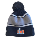 2022 Cincinatti Bengals Beanie Pom  LVI Black/Grey