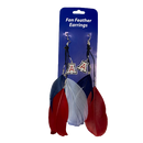 Arizona Wildcats Feather Earrings