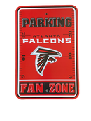 ATLANTA FALCONS 12"x18" PLASTIC PARKING SIGN