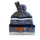 2022 Cincinatti Bengals '47 Beanie Pom LVI Gray/BLK/Wt