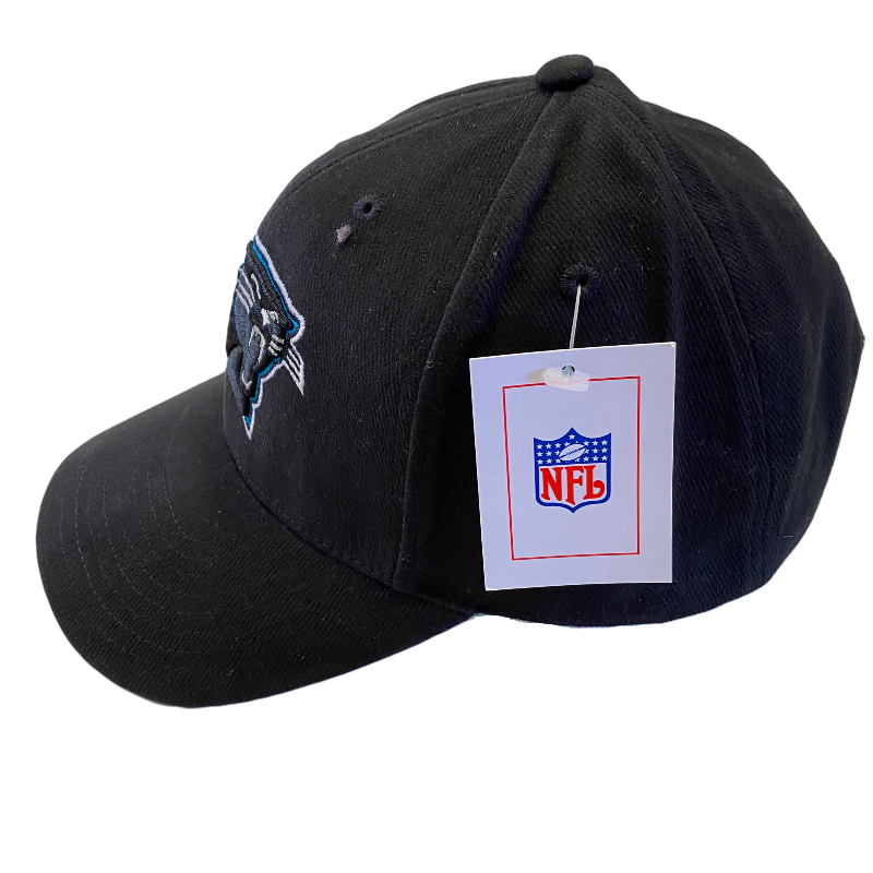 Carolina Panthers Black Adjustable Hat - LA REED FAN SHOP