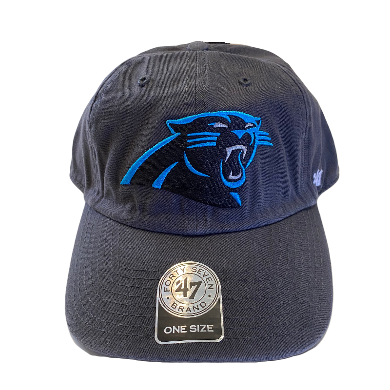 Carolina Panthers 47' Brand Black Adjustable Hat - LA REED FAN SHOP