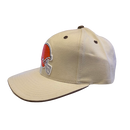 Cleveland Browns Beige Flat Bill Hat Vintage