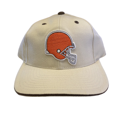 Cleveland Browns Beige Flat Bill Hat Vintage