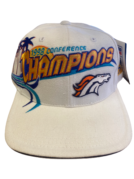 Denver Broncos 1998 Conference Champions White Hat Vintage