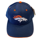 Denver Broncos Navy Fitted Hat - LA REED FAN SHOP