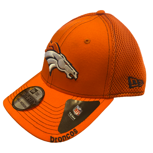 Denver Broncos New Era Flex Fit Orange Hat Small Medium