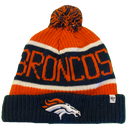 Denver Broncos Cuff Knit Pom Pom Beanie - LA REED FAN SHOP