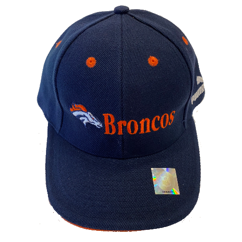 Denver Broncos Adjustable Navy Puma Hat - LA REED FAN SHOP