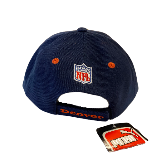 Denver Broncos Adjustable Navy Puma Hat - LA REED FAN SHOP