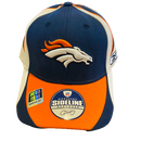 Denver Broncos Reebok Sideline Navy White Hat