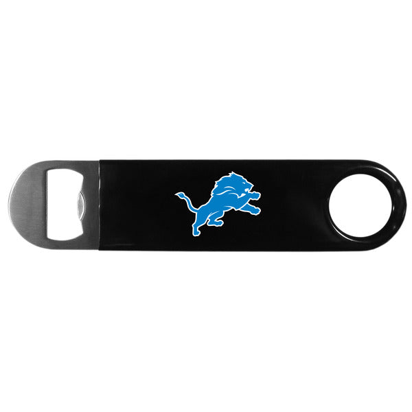 Detroit Lions Long Neck Vinyl Bottle Opener 7" Steel