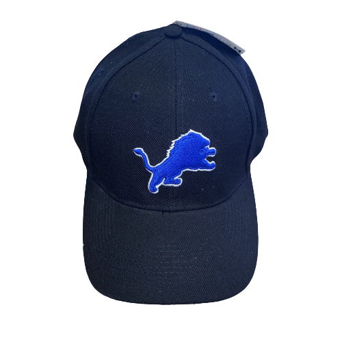Detroit Lions Black Adjustable Hat - LA REED FAN SHOP