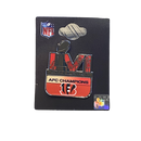 2022 Super Bowl Cincinatti Bengals AFC Champions Lapel Pin