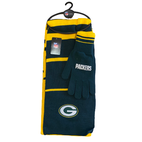 Green Bay Packers Scarf and Glove Set - LA REED FAN SHOP