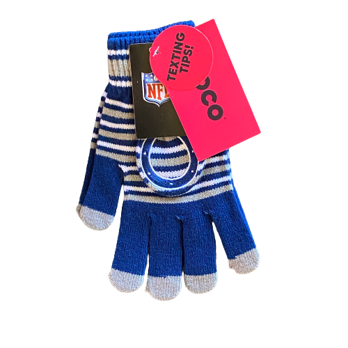 Indianapolis Colts  Acrylic Stripe Knit Gloves