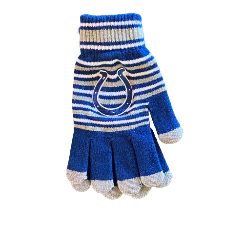 Indianapolis Colts  Acrylic Stripe Knit Gloves