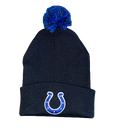 Indianapolis Colts Black Pom Pom Beanie