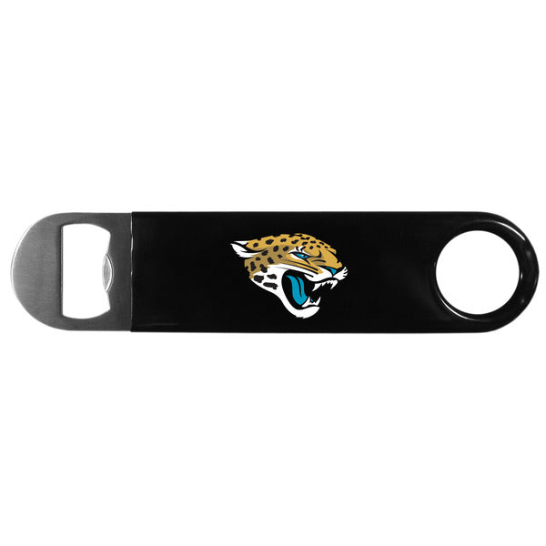 Jacksonville Jaguars Long Neck Vinyl Bottle Opener 7" Steel