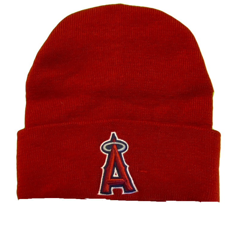 Los Angeles Angels Red Knit Beanie - LA REED FAN SHOP