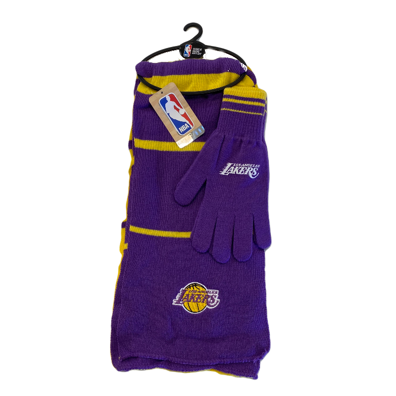 Los Angeles Lakers Scarf Glove Gift Set - LA REED FAN SHOP