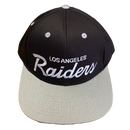 Los Angeles Raiders Flat Visor Black and Gray Reebok Hat - LA REED FAN SHOP