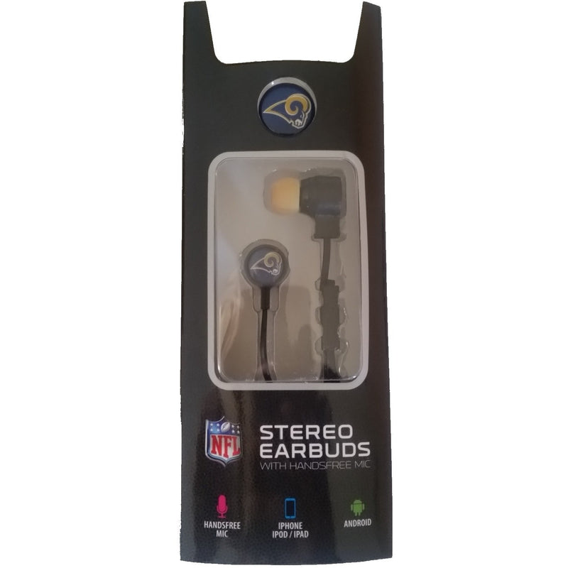 Los Angeles Rams Hands Free Earbuds with Mic