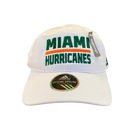 Miami Hurricanes Adjustable Slouch Adidas Hat