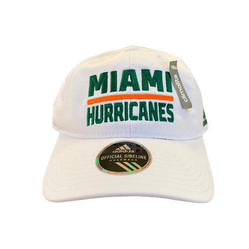 Miami Hurricanes Adjustable Slouch Adidas Hat