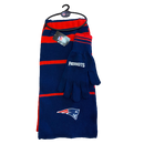 New England Patriots Glove and Scarf Gift Set Stripe - LA REED FAN SHOP