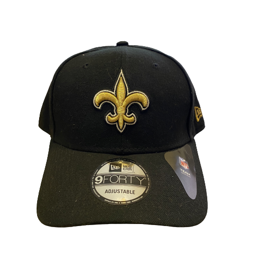 New Orleans Saints New Era Black 9Forty Hat - LA REED FAN SHOP