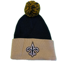 New Orleans Saints Pom Pom Knit Beanie - LA REED FAN SHOP