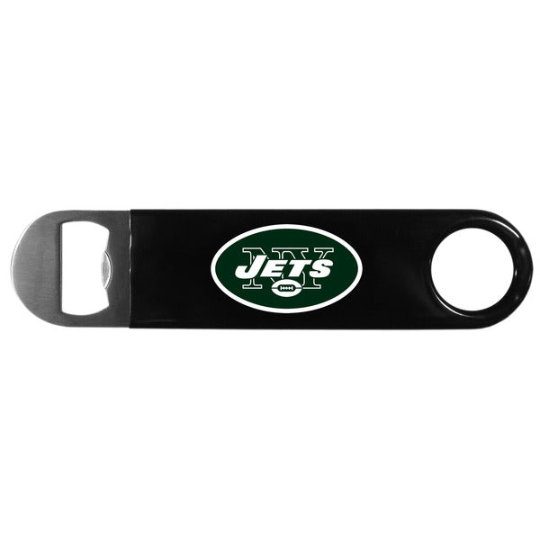 New York Jets Long Neck Vinyl Bottle Opener 7" Steel