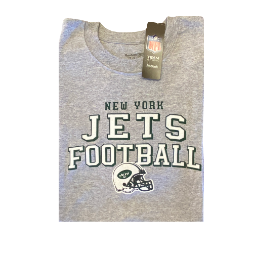 New York Jets Reebok Short Sleeve Gray Shirt