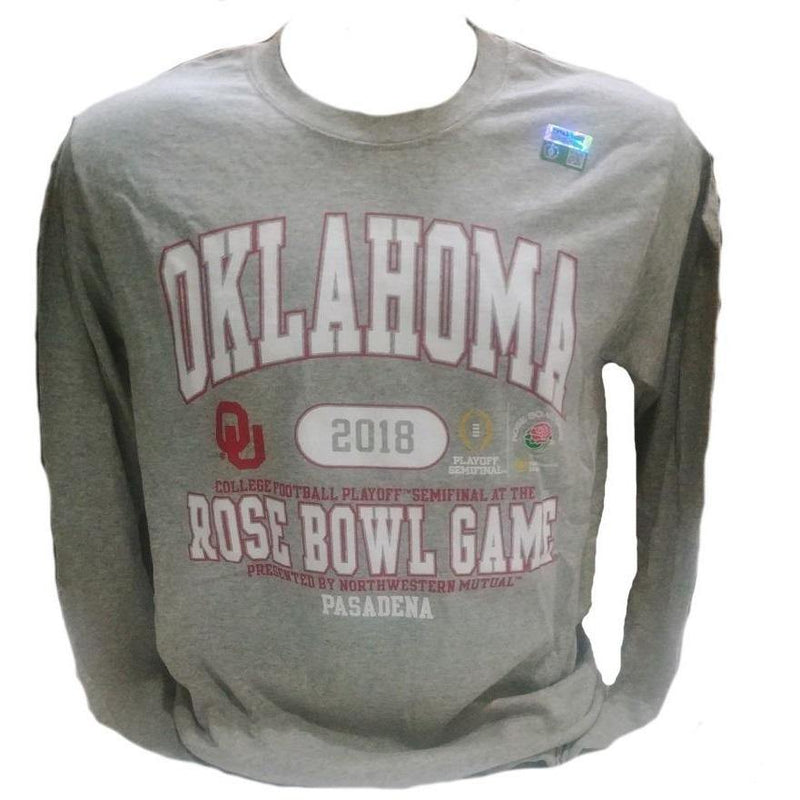 2018 Rose Bowl Oklahoma Sooners Long sleeve Shirt Size S - LA REED FAN SHOP