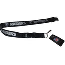 Oakland Raiders Breakaway Lanyard Black - LA REED FAN SHOP