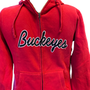 Ohio Buckeyes Red Zip Up Hoodie