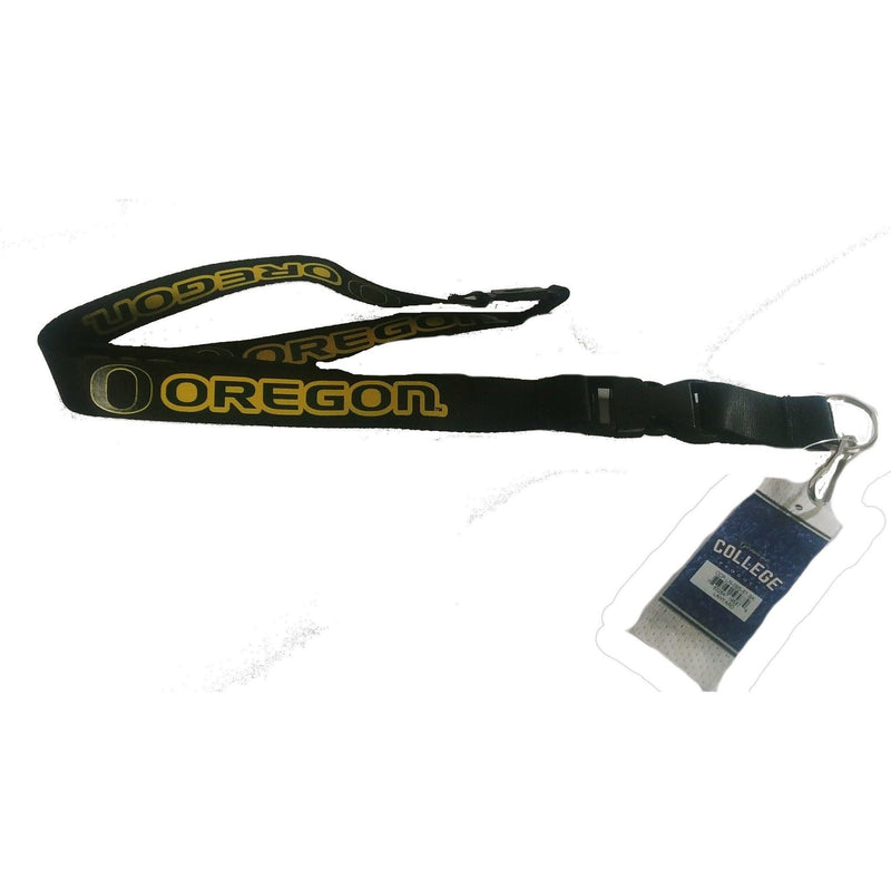 Oregon Ducks Black Lanyard - LA REED FAN SHOP