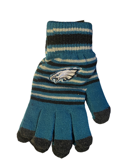 Philadelphia Eagles Acrylic Stripe Gloves