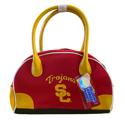 USC Trojans Round Mesh Bowler Bag Purse