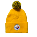Pittsburgh Steelers Yellow Pom Pom Beanie