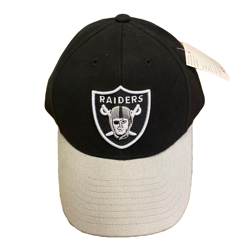 Raiders Black and Gray Adjustable Hat - LA REED FAN SHOP