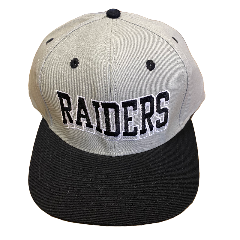 Raiders Gray and Black Reebok Snapback Hat - LA REED FAN SHOP