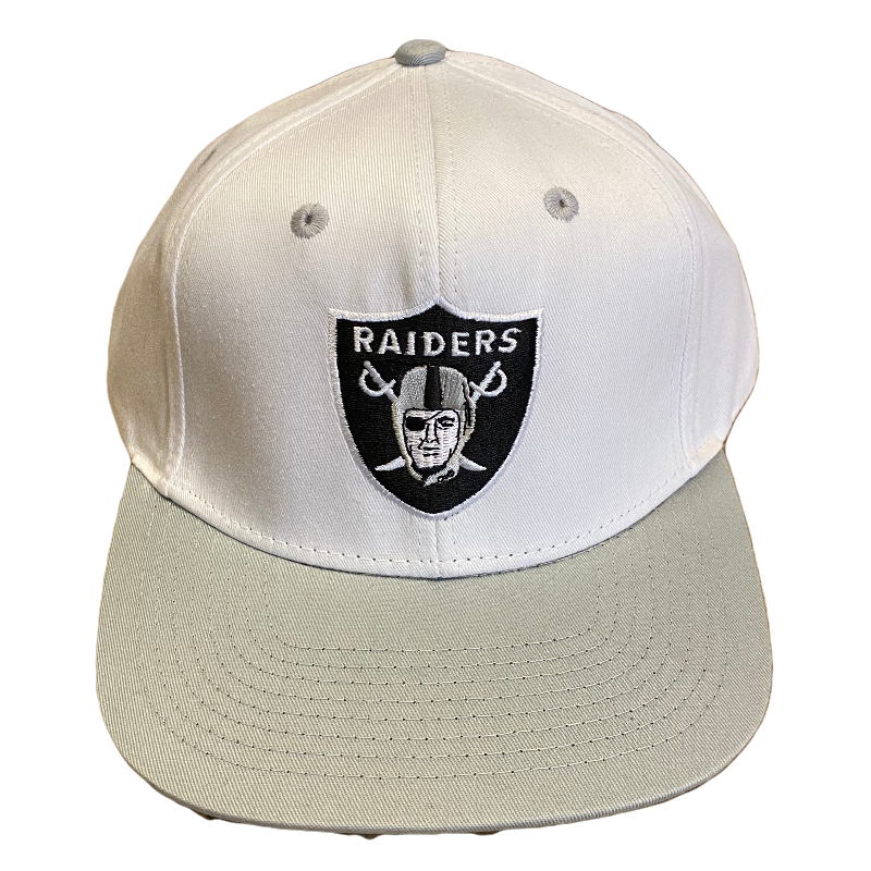 Las Vegas Raiders White & Gray Reebok Snapback Hat - LA REED FAN SHOP