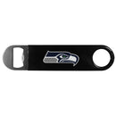Seattle Seahawks Long Neck Vinyl Bottle Opener 7" Steel