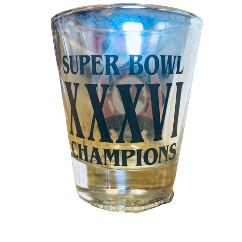 Tampa Bay Buccaneers Super Bowl XXXLVI Champions Shot Glass